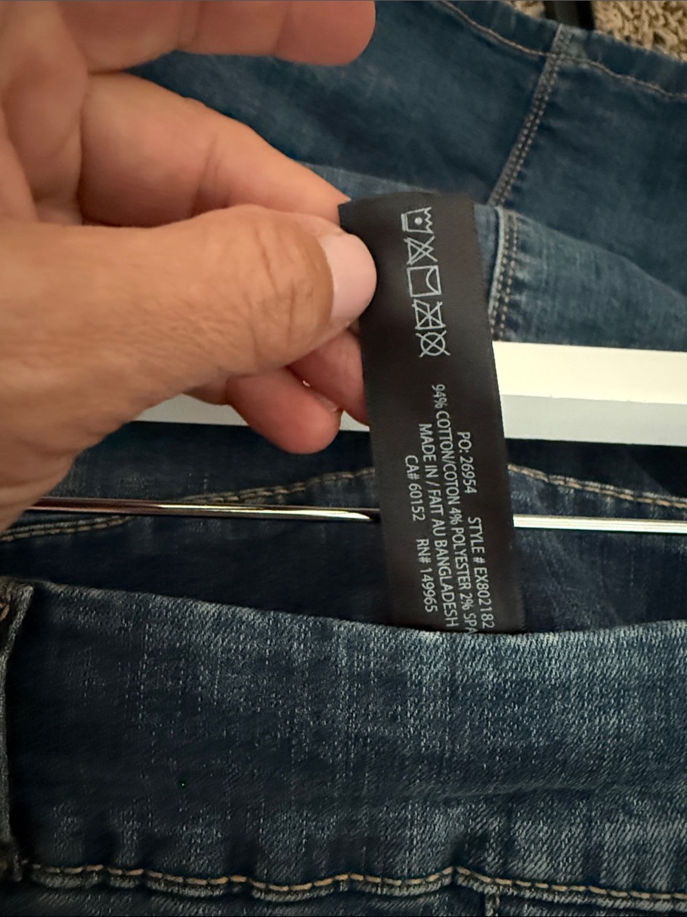 NWOT Classic Denim Midi Skirt in Faded Blue - Picture 3 of 3